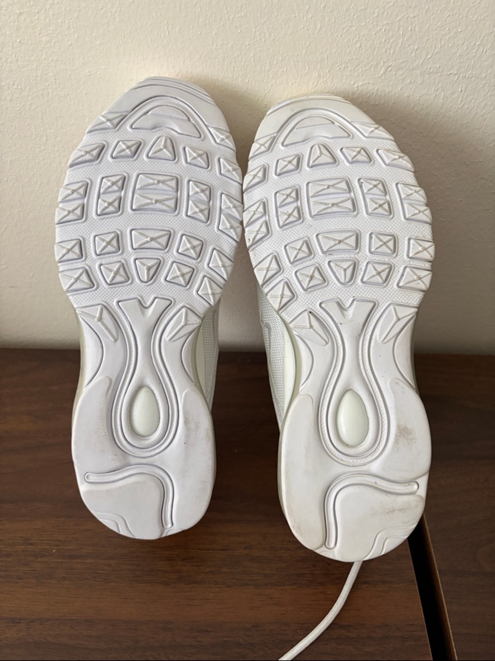 Nike Women's Air Max 97 Sneakers in Off-White/Cream - Picture 6 of 10